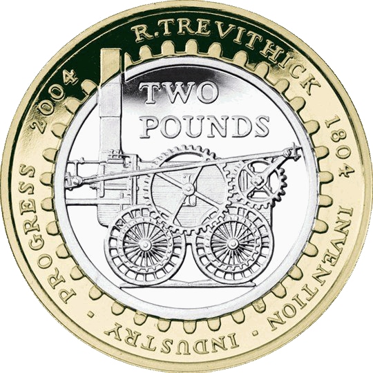 2004 Trevithick Steam Locomotive £2 Coin 2004 Trevithick Steam Locomotive £2 Coin
