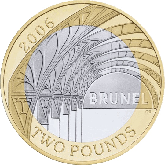 2006 Brunel Paddington Station £2 Coin 2006 Brunel Paddington Station £2 Coin