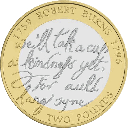 2009 Robert Burns £2 Coin 2009 Robert Burns £2 Coin