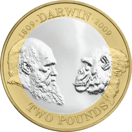 2009 Charles Darwin £2 Coin 2009 Charles Darwin £2 Coin