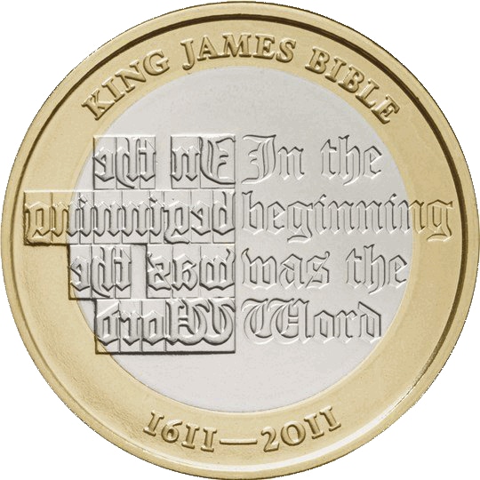2011 King James Bible £2 Coin 2011 King James Bible £2 Coin