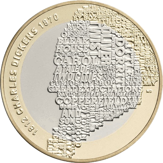 2012 Charles Dickens £2 Coin 2012 Charles Dickens £2 Coin