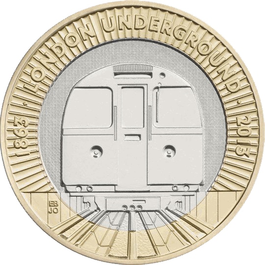 2013 London Underground Train £2 Coin 2013 London Underground Train £2 Coin