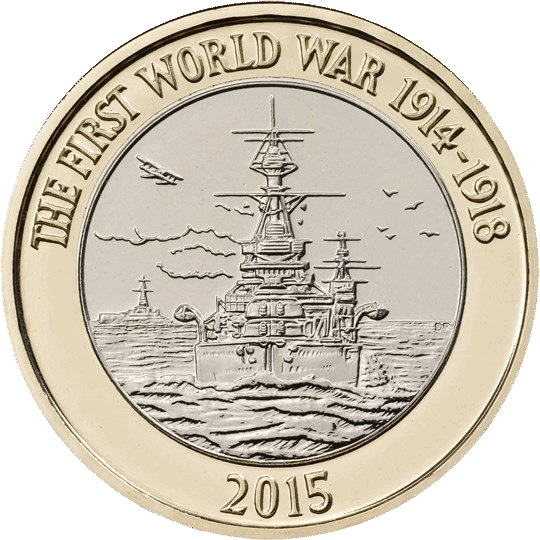 2015 First World War Centenary Navy £2 Coin 2015 First World War Centenary Navy £2 Coin