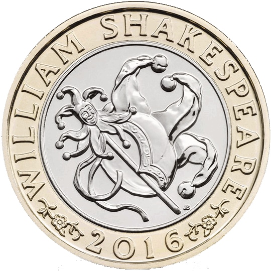 2016 Shakespeare Comedies £2 Coin 2016 Shakespeare Comedies £2 Coin